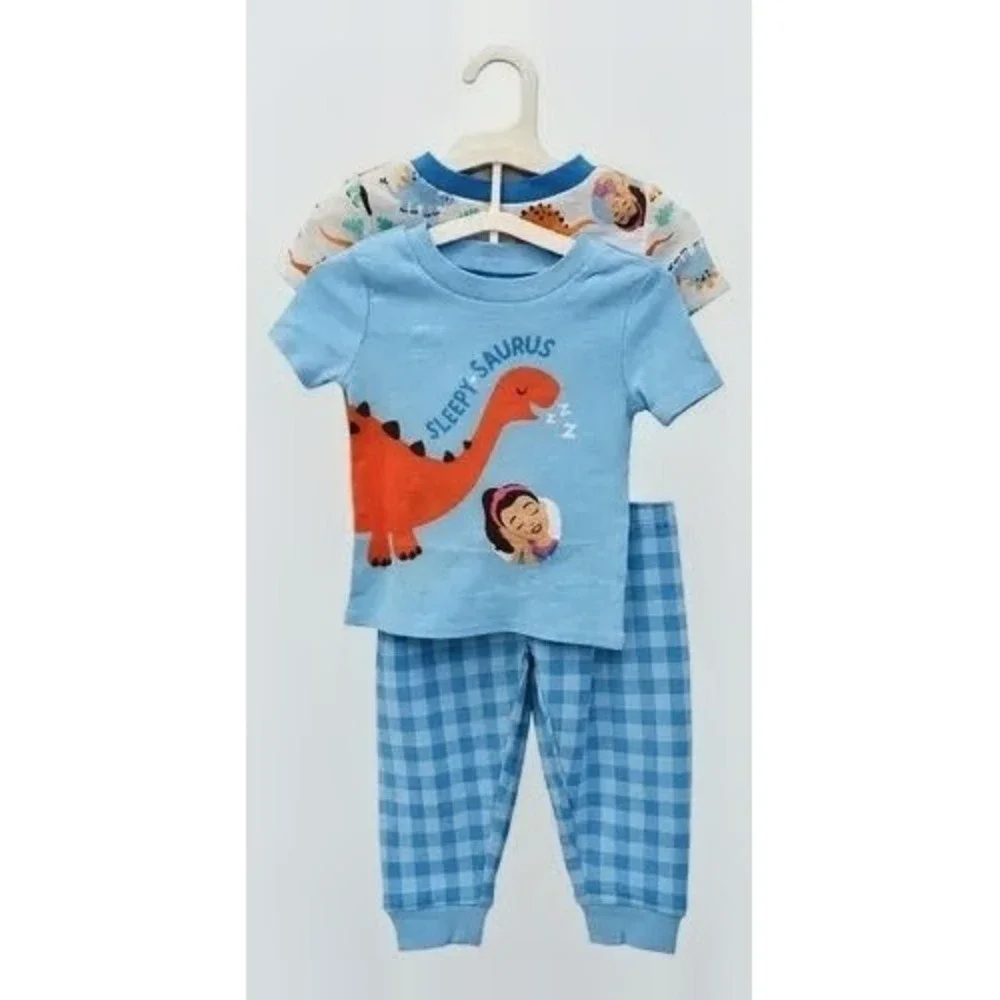 Ms. Rachel Dinosaur Pajama Set 4-Piece Toddler Sleepwear